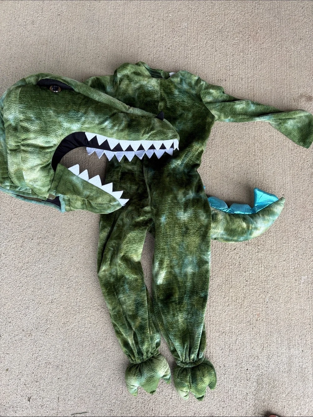 Green Dinosaur Kids Costume - Plush T-Rex Outfit